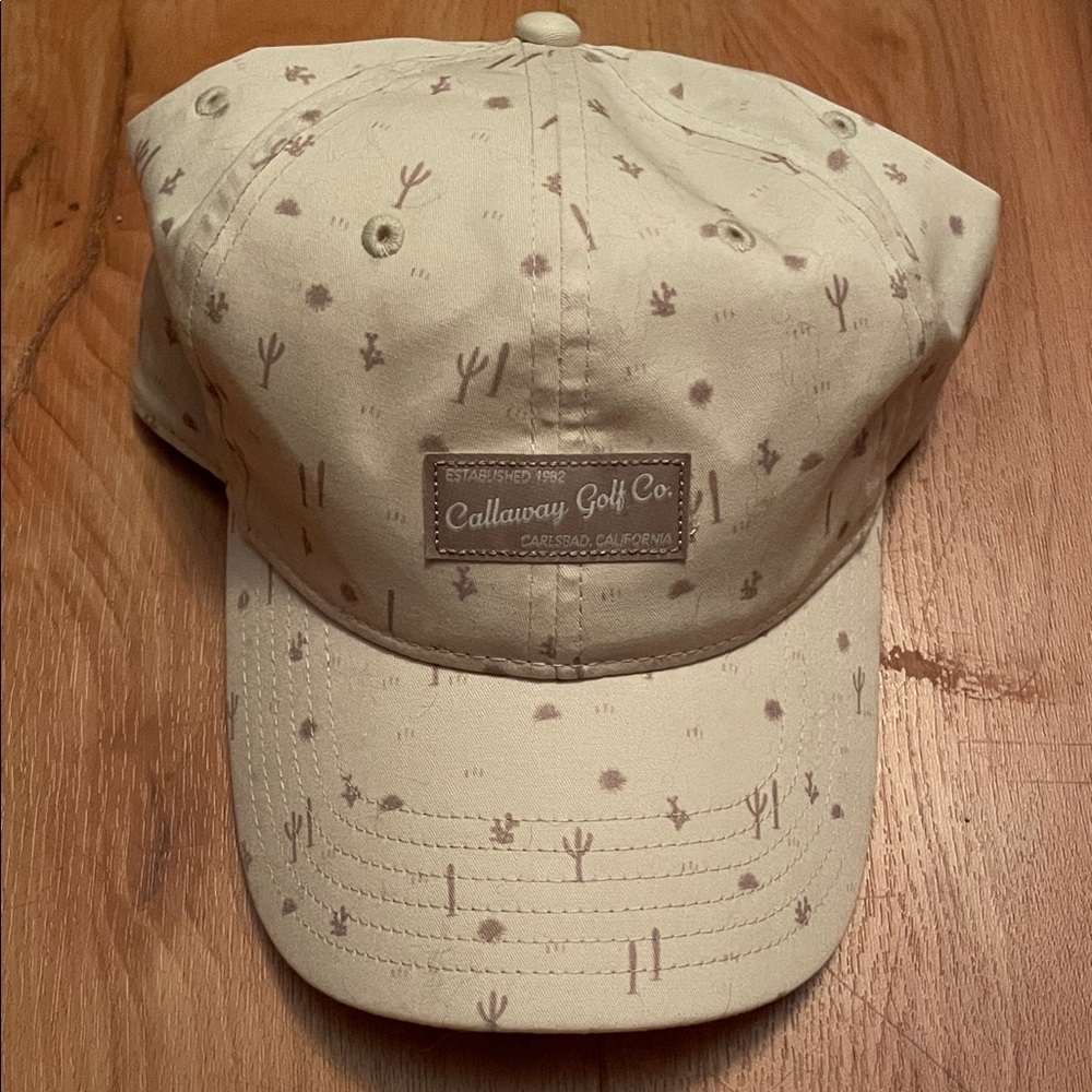 Callaway Beige Patterned Hat